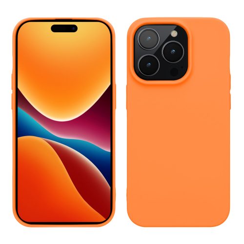 Husa Apple iPhone 14 Pro, Silicon, Portocaliu, 59077.150