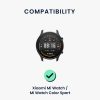 Set 2 curele pentru Xiaomi Mi Watch/Mi Watch Color Sport, Kwmobile, Negru/Albastru, Silicon, 59164.01