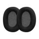 Set 2 Perne de urechi pentru casti Sennheiser HD600/HD600S/HD650, Kwmobile, Negru, Textil, 59156.01