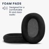Set 2 Perne de urechi pentru casti Sennheiser HD600/HD600S/HD650, Kwmobile, Negru, Textil, 59156.01