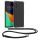 Husa OPPO A76/A96, Silicon, Transparent/Negru, 59149.01