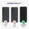 Husa OPPO A76/A96, Silicon, Transparent/Negru, 59149.01
