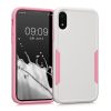 Husa Apple iPhone XR, Silicon, Alb/Roz, 59195.02