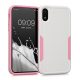 Husa Apple iPhone XR, Silicon, Alb/Roz, 59195.02