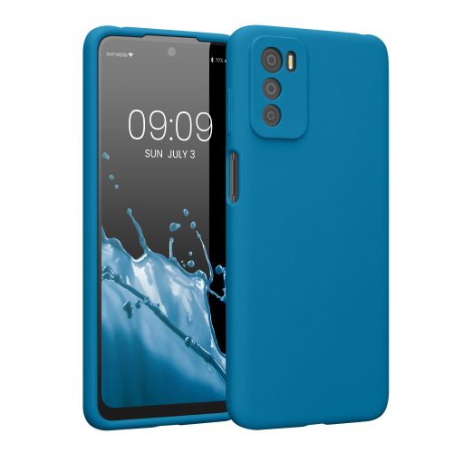 Husa Motorola Moto G42, Silicon, Albastru, 59185.224