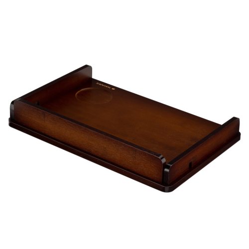 Raft noptiera Navaris, prindere cu clema, 38x26x11 cm, pentru carti si telefon, maro, bambus
