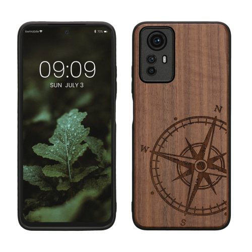 Husa Xiaomi Redmi Note 12S, Maro, Lemn/Silicon, 60692.01
