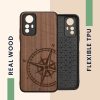 Husa Xiaomi Redmi Note 12S, Maro, Lemn/Silicon, 60692.01