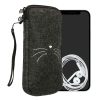 Husa Kwmobile Universala XL - 6,8", Textil, Gri/Alb, 49866.4.13