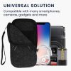 Husa Kwmobile Universala XL - 6,8", Textil, Gri/Alb, 49866.4.13