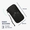 Husa Kwmobile Universala XL - 6,8", Textil, Gri/Alb, 49866.4.13