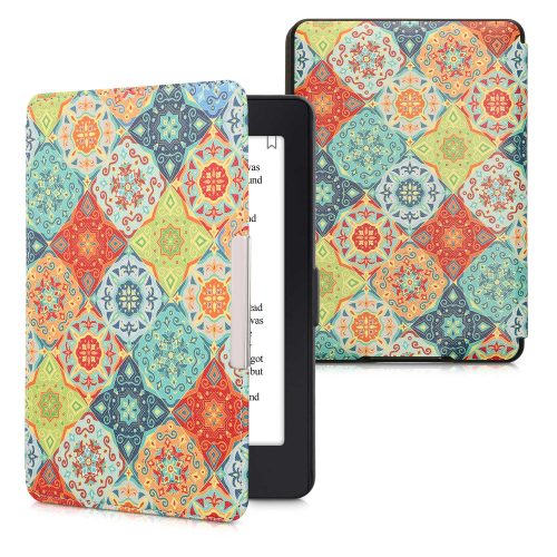 Husa kwmobile pentru Amazon Kindle Paperwhite 7, Piele ecologica, Multicolor, 45569.59