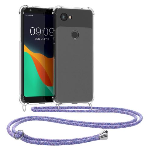 Bumper Google Pixel 3a, Silicon, Transparent/Mov, 48875.108