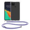 Bumper Google Pixel 4a 5G, Silicon, Transparent/Mov, 53652.108