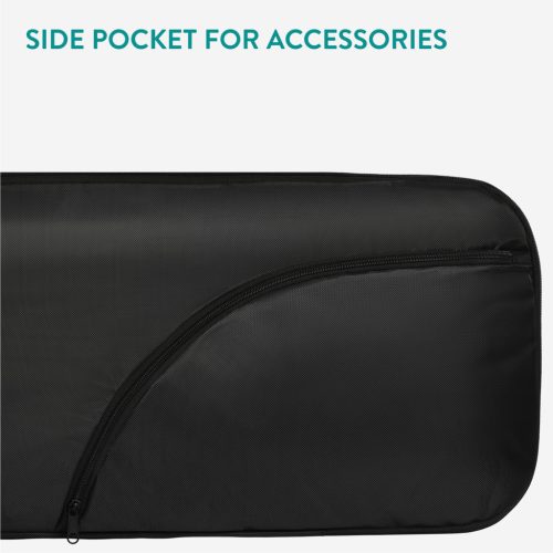 Husa snowboard Navaris, 175, 5x16, 5x30, 5 cm, buzunar lateral, 1680D, negru, poliester