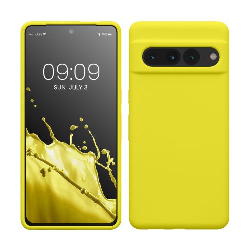 Husa Google Pixel 7 Pro, Silicon, Galben, 59452.149