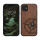 Husa Apple iPhone 11, Lemn, Maro/Albastru, 49799.15