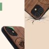 Husa Apple iPhone 11, Lemn, Maro, 49799.17