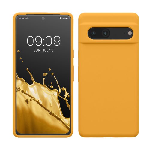 Husa Google Pixel 7, Silicon, Portocaliu, 59451.191