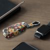 Husa Cheie Auto kwmobile pentru Volkswagen/Skoda 3 butoane, Piele ecologica, Multicolor, 43950.19