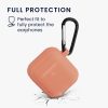 Husa kwmobile pentru Apple Airpods 1/Airpods 2, Silicon, Roz, 57659.10
