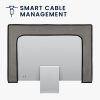 Husa pentru monitor de 27-28" Kwmobile, Gri/Negru, Plastic, 45116.21