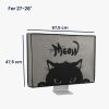 Husa pentru monitor de 27-28" Kwmobile, Gri/Negru, Plastic, 45116.21