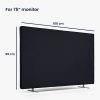 Husa Kwmobile pentru televizor de 75 inch, Negru, Plastic, 51705.17