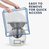 Husa de praf Kwmobile pentru Thermomix TM5 /Thermomix TM6, Transparent/Albastru, TPU, 59984.02