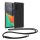 Husa cu jnur Sony Xperia 10 V, Transparent/Negru, Silicon, 61195.03