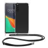 Husa cu jnur Sony Xperia 10 V, Transparent/Negru, Silicon, 61195.03