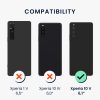 Husa cu jnur Sony Xperia 10 V, Transparent/Negru, Silicon, 61195.03
