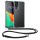Husa cu jnur TCL 40 SE, Transparent/Negru, Silicon, 61198.01