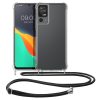 Husa cu jnur TCL 40 SE, Transparent/Negru, Silicon, 61198.01