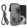 Husa Universala telefon XXL, 7 inch, Gri/Negru, Textil, 58702.5.02