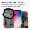 Husa Universala telefon XXL, 7 inch, Gri/Negru, Textil, 58702.5.02