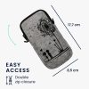 Husa Universala telefon XXL, 7 inch, Gri/Negru, Textil, 58702.5.02