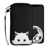 Husa Universala telefon XL, 6,8 inch, Negru/Alb, Neopren, 30226.4.50