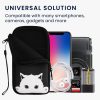 Husa Universala telefon XL, 6,8 inch, Negru/Alb, Neopren, 30226.4.50