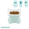 Set 2 boluri ceramica pentru pisici Navaris, 120 ml, design ridicat, ceramica, 61289.06
