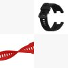Set 2 curele kwmobile pentru Huami T-Rex/T-Rex Pro, Silicon, Negru/Rosu, 58460.05
