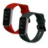 Set 2 curele kwmobile pentru Huawei Band 4, Silicon, Verde/Rosu, 59802.04