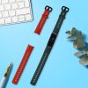 Set 2 curele kwmobile pentru Huawei Band 4, Silicon, Verde/Rosu, 59802.04