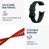 Set 2 curele kwmobile pentru Huawei Band 4, Silicon, Verde/Rosu, 59802.04