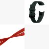 Set 2 curele kwmobile pentru Huawei Band 4, Silicon, Verde/Rosu, 59802.04