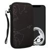 Husa Kwmobile Universala L - 6,5", Neopren, Negru/Alb , 30226.3.65
