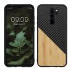 Bumper Xiaomi Redmi Note 8 Pro, Lemn, Maro/Negru, 56622.03