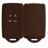 Husa Cheie Auto Kwmobile pentru Renault/Dacia 4 Butoane, Keyless Go, Negru, Silicon, 48035.247