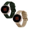 Set 2 Curele Kwmobile pentru Garmin Venu 2S, Gri/Verde, Silicon, 55152.03
