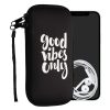 Husa Universala telefon XXL, 7 inch, Negru/Alb, Neopren, 30226.5.12